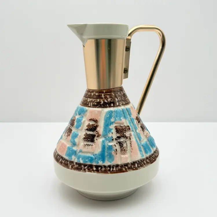 C. Miller Vintage 1950s Mid Century Pastel Color Carafe