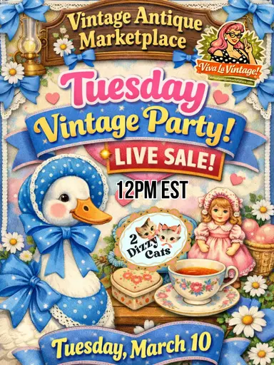 Tuesday Vintage Party with 2 Dizzy Cats 
