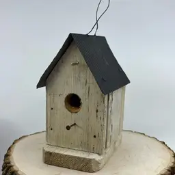 Rustic Wooden Birdhouse 7H 5L