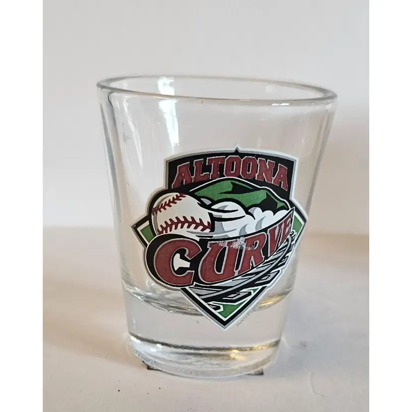#01 - Minor League Baseball Collectors Shot Glass, Altoona Curve, 2.5" tall