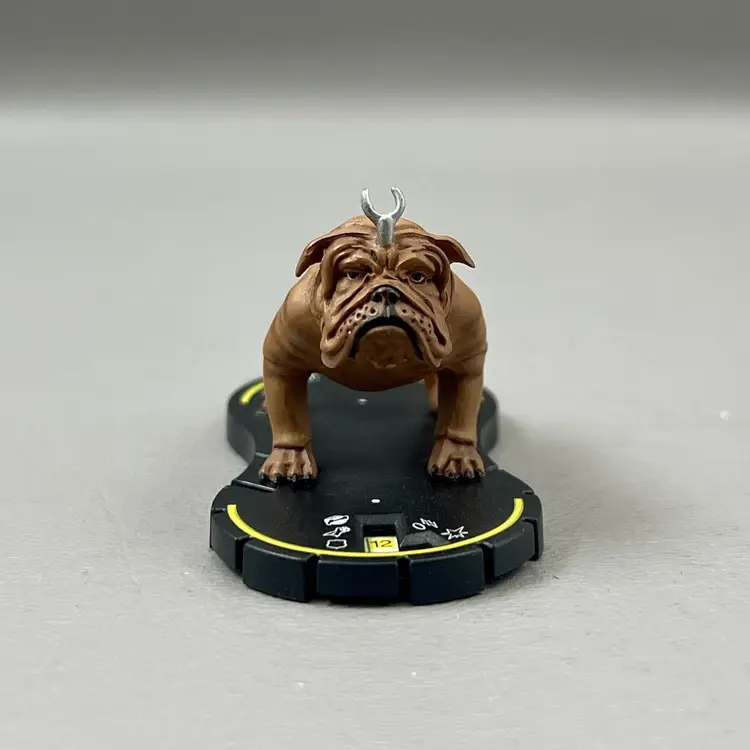 Marvel Heroclix Lockjaw #001 Bulldog Wizkids 2005 English Bulldog Brown