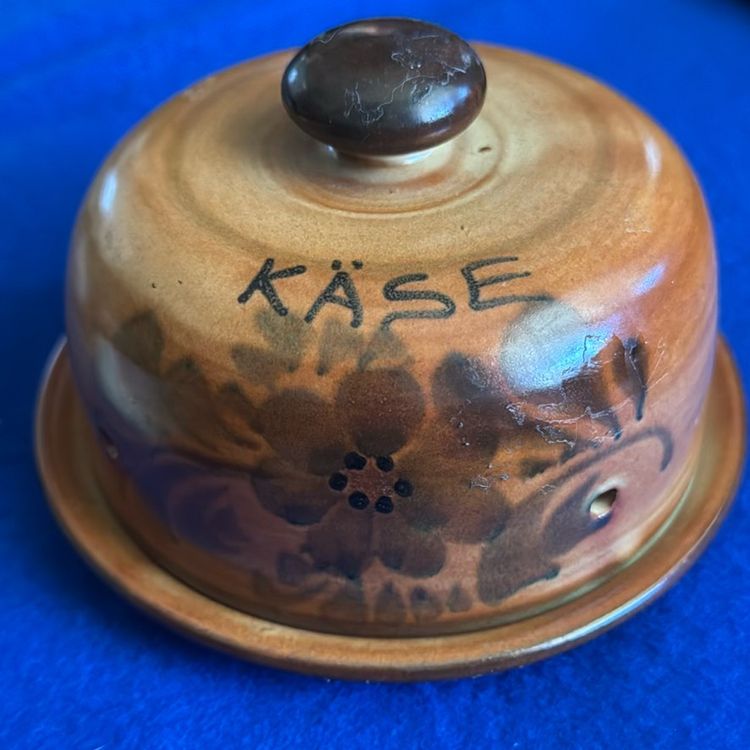 Studio Pottery "Kase" Covered Cheese Dish