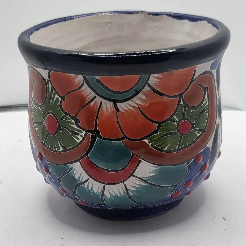 Colorful Talavera Style Pottery Coffee Cup/Mug Hand Painted in Mexico