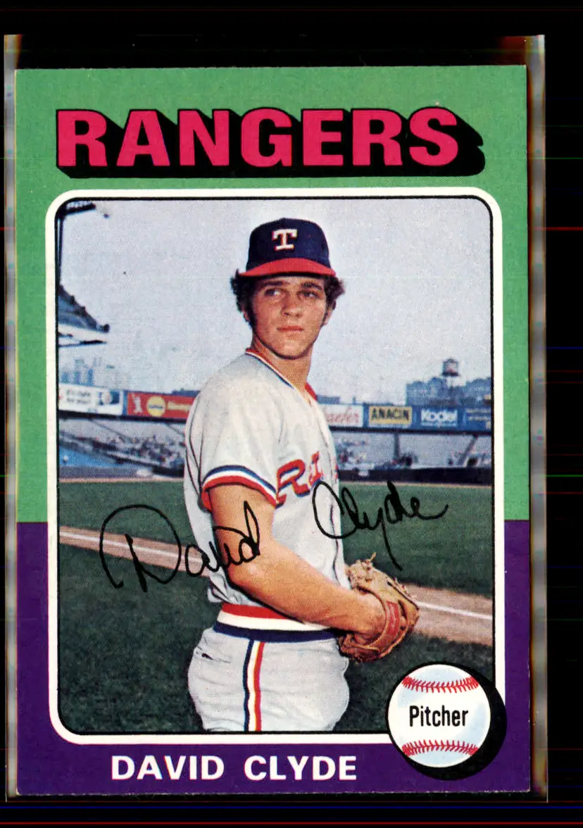 David Clyde 1975 Topps #12 - Texas Rangers - (pk4-7)