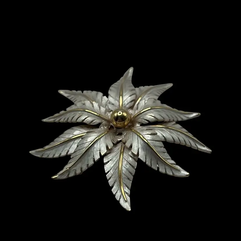 Vintage Lisa Jewels Company Multi-layered Leaf Brooch, 3β