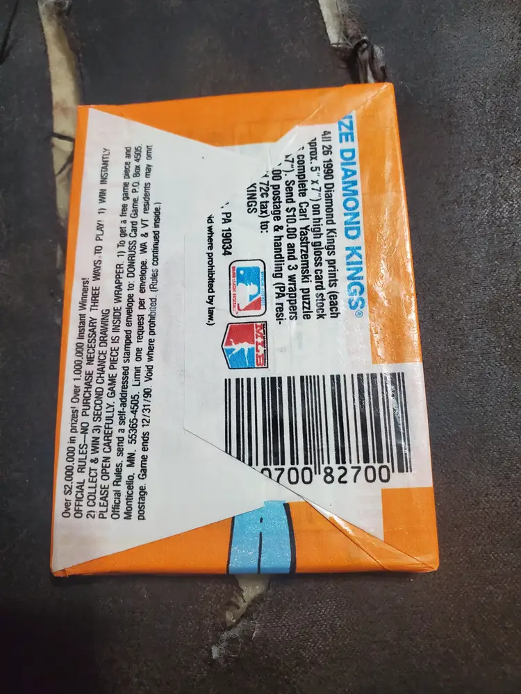 1980s Donruss Baseball Puzzle & Cards Pack