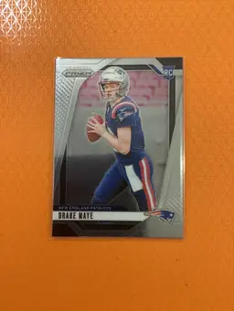 2024 NFL Panini Prizm Drake Maye RC Rookie Base Card Patriots #329 Pats 🔥🏈🔥