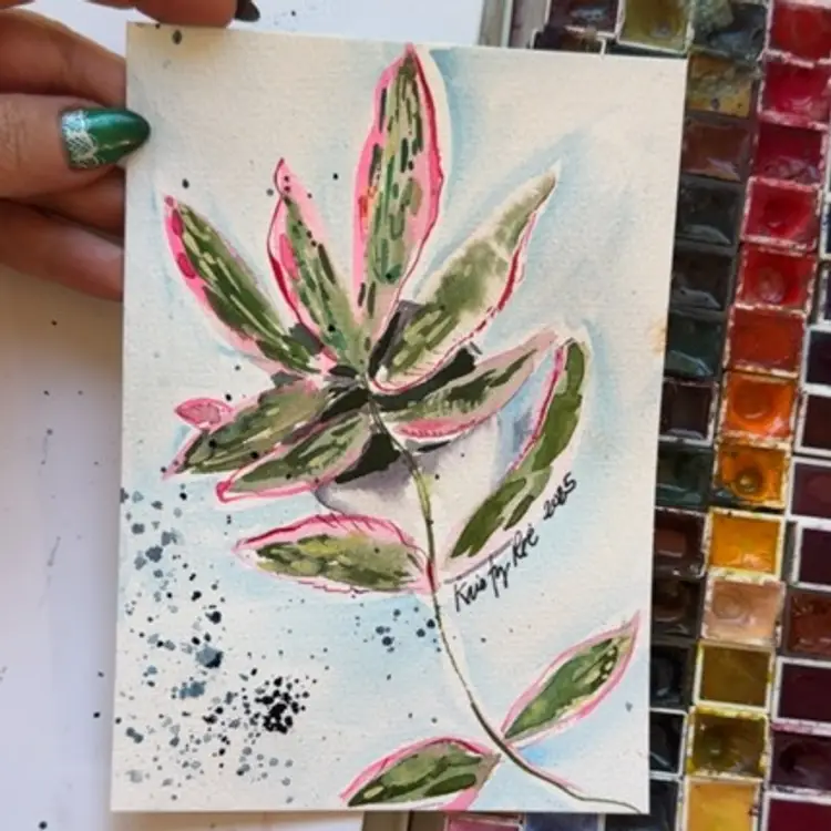 Sigillatis Outer Var. 5x7 original watercolor