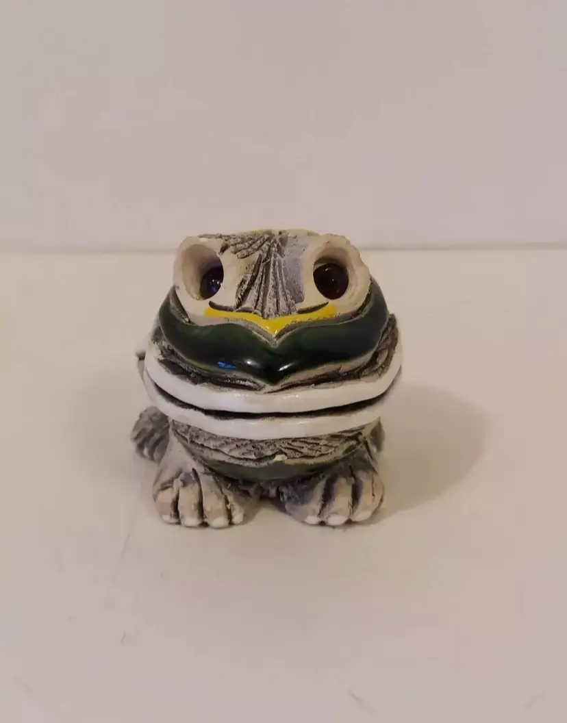 Artesania Rinconada Handmade Ceramic Frog Figurine Uruguay