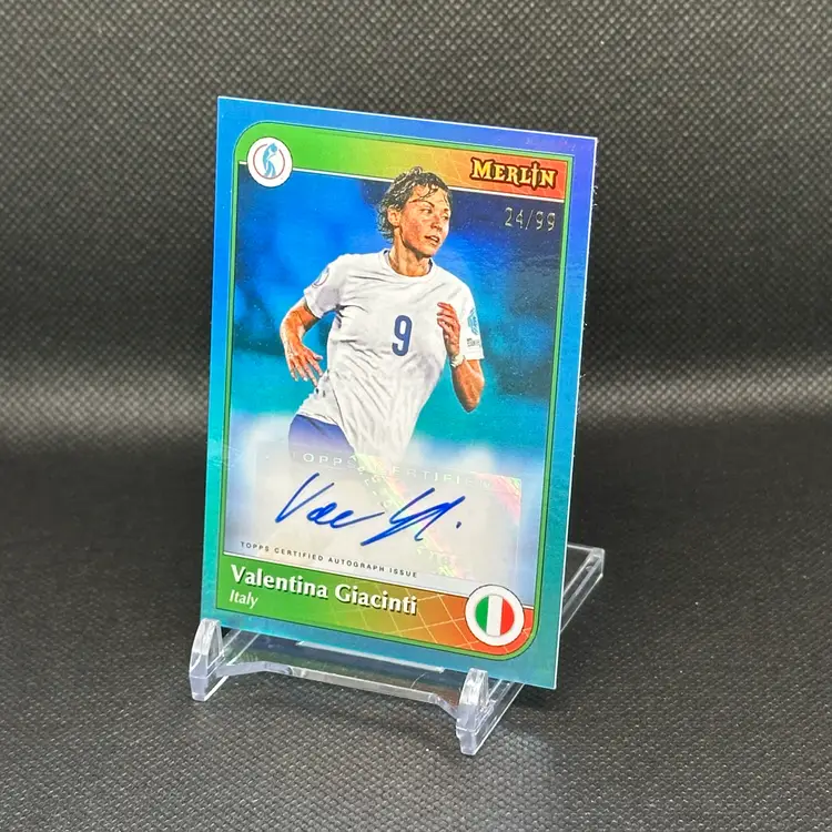 Valentina Giacinti Auto /99 2025 Topps Merlin Euros Autograph - Italy