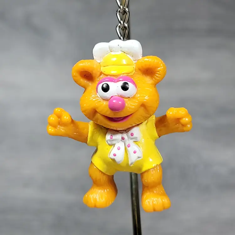 1986 Muppet Babies Fozzie Bear Keychain