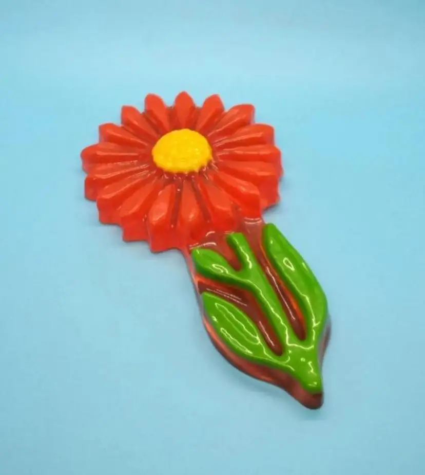 Lucite, Orange Flower, Spoonrest