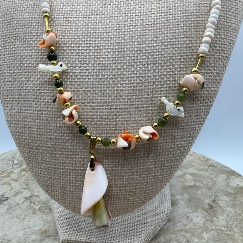 Vintage Fetish Shell Necklace