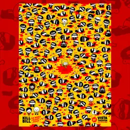 100% Soft Limited Edition Screenprinted KILL BILL: THE WHOLE BLOODY AFFAIR Poster - LIMIT 1
