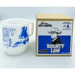 Blue Bounty Law Milk Glass Mug - Bounty Law Milk Glass Mug