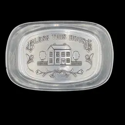 Vintage Wilton (Pennsylvania) Armetale® "Bless This House" Serving Dish, 9.4”