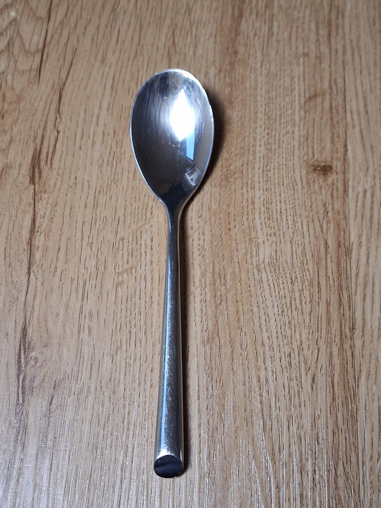 Towle Stainless Living Collection Wave Oval Soup Spoons Glossy Angled Tip