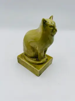 Rookwood Pottery cat figurine Signed And Stamped