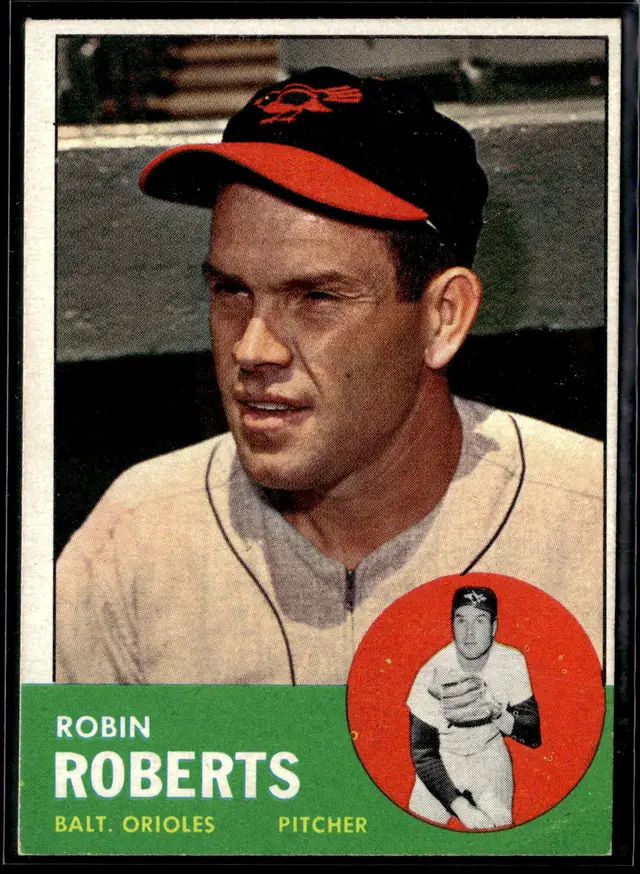 #74 Robin Roberts 1963 Topps #125 *LIVE AUCTION*