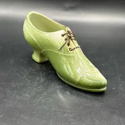 Green Shoe With Laces