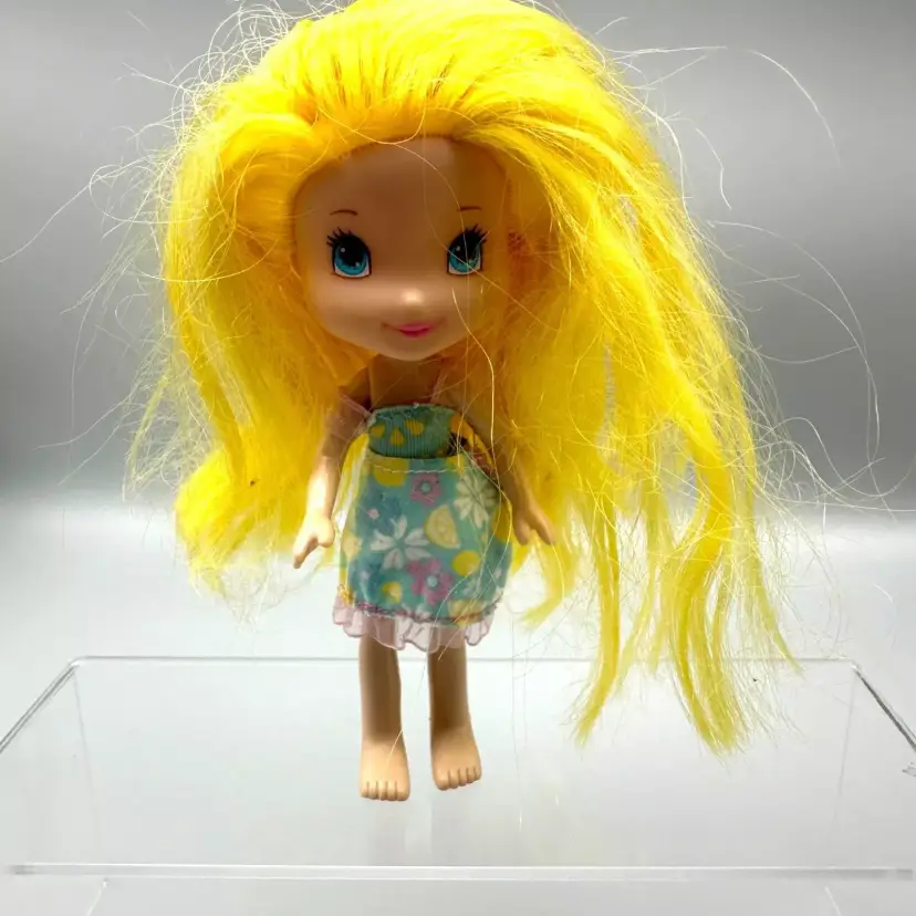 Strawberry Shortcake Lemon Meringue Doll 2008 Hasbro 6" Tall VG Jointed Clean