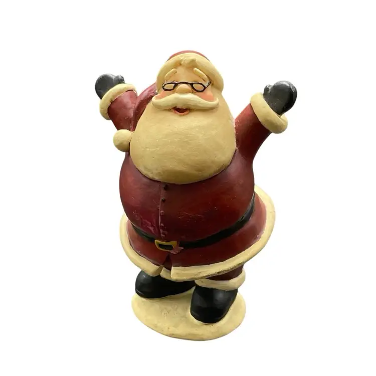 Blossom Bucket Santa Claus Figurine 2008 Christmas Holiday Decor Signed