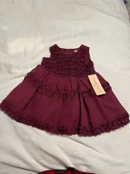 Nanette Lepore girls Burgundy Special Occasion Dress