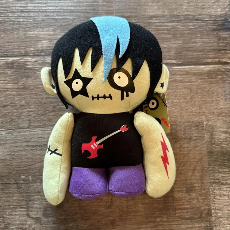 Zombie Plush The Rockstar, Hippie, Skateboarder, And Ice Cream Gund Gunderground Set Of Four