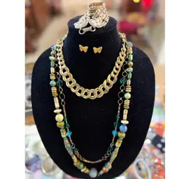 A#11 And A15 - Green Blue And Gold Butterfly Lot