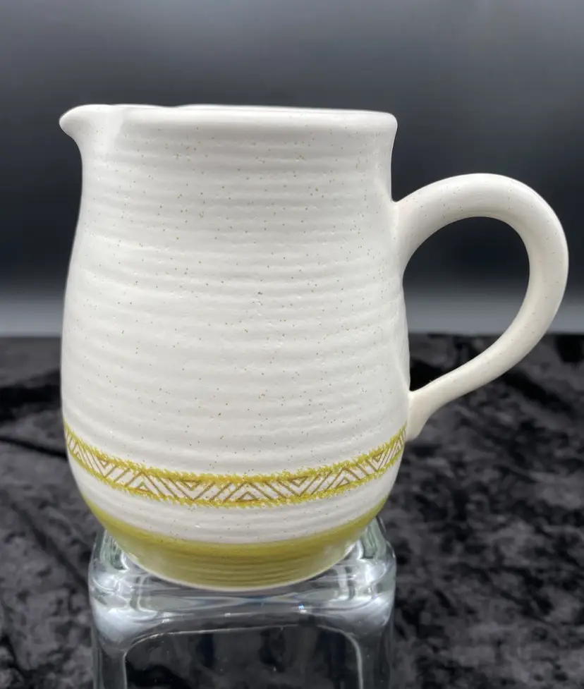 Vintage 1960s Franciscan 'Hacienda Green' Earthenware Creamer, 12 Ounces