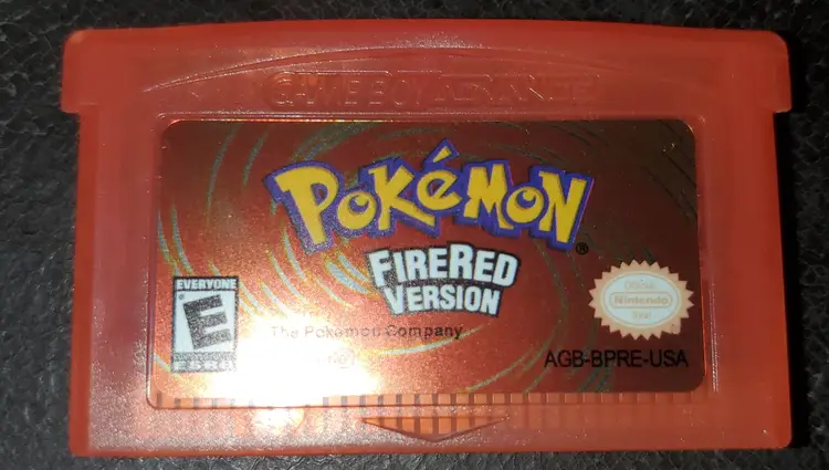 Pokemon FireRed GBA Video Game Cartridge Nintendo Game Boy Advance