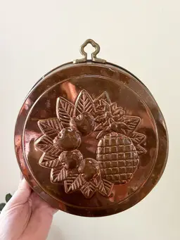 Vintage Fruit Copper Mold Kitchen Wall Decor