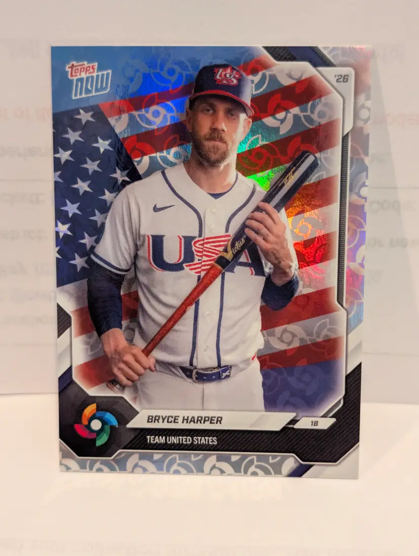 Bryce Harper 2026 Topps Now World Baseball Classic Team Set USA - (137) -