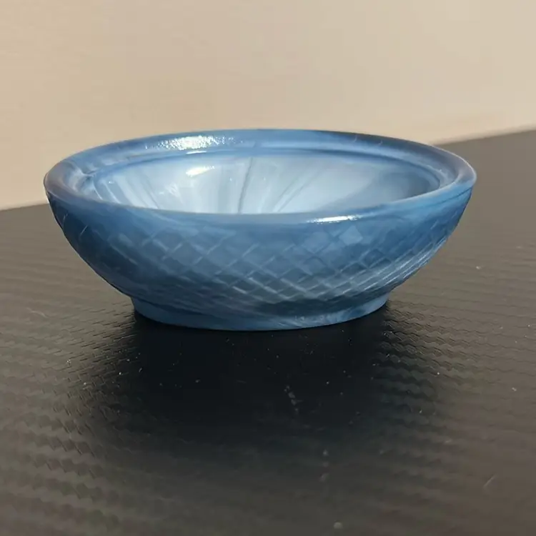 Boyd Mini Blue And White Slag BASE ONLY for Hen On Nest Or Jewelry Holder