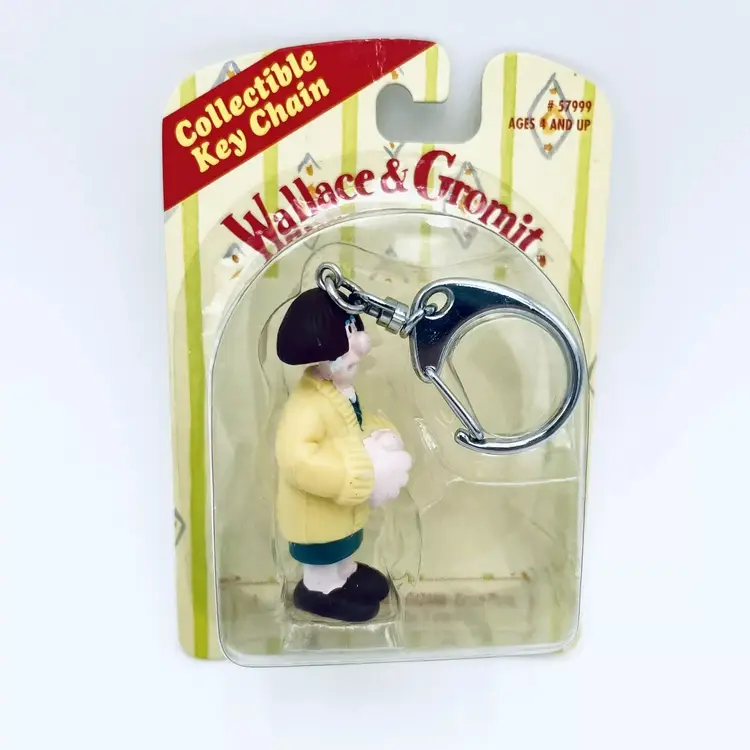 VTG 1989 Wallace & Gromit Wendolene Ramsbott Keychain