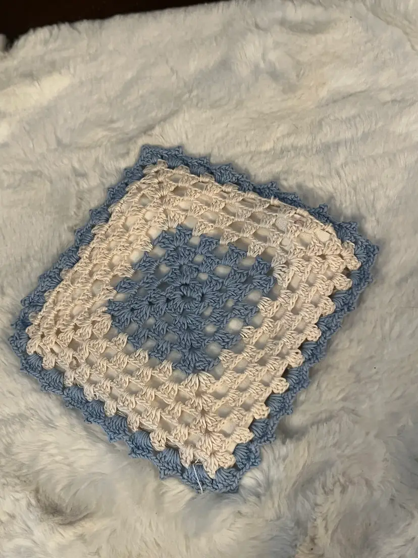 Vintage Hand Crocheted Pot Holder