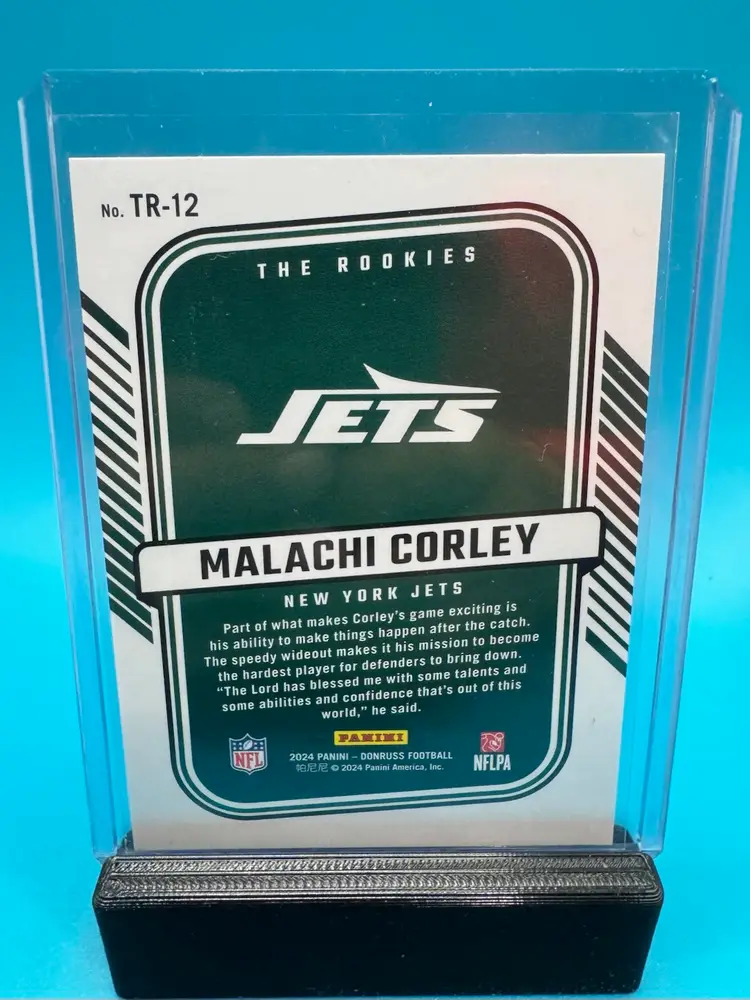 Malachi Corley Donruss The Rookies RC New York Jets