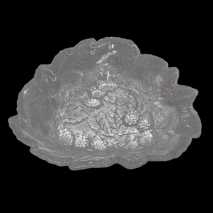Indiana Glass Company Loganberry Bowl - Clear - No Chips Or Cracks