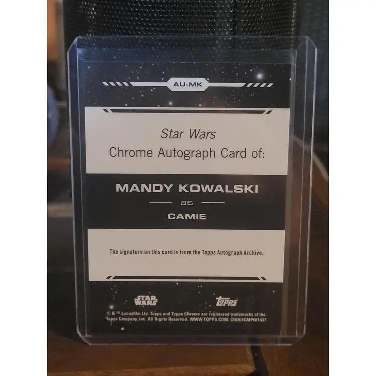 2024 Topps Chrome Star Wars Mandy Kowalski As Camie Refractor Auto