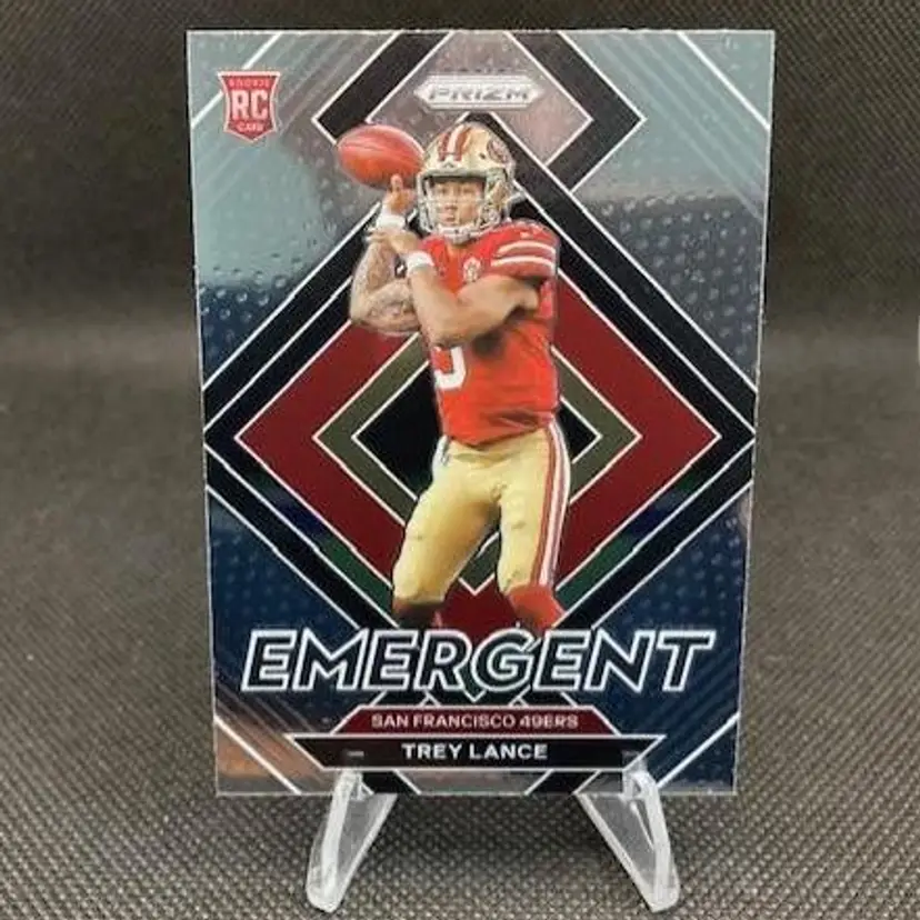 Trey Lance 2021 Panini Prizm Emergent Rookie (RC) #E-3 - San Francisco 49ers