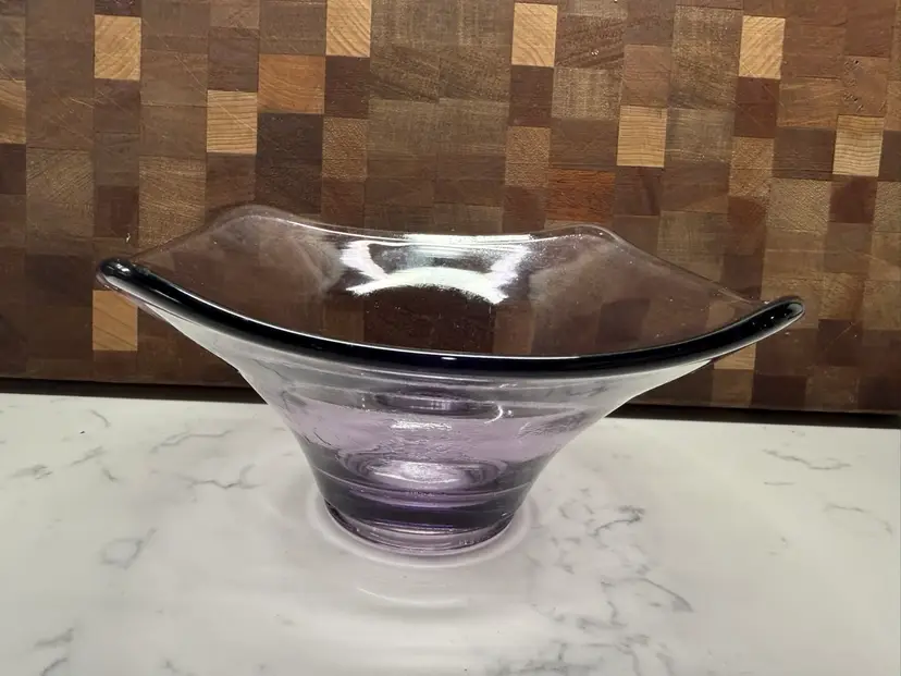 Viking Glass Amethyst Purple Bowl