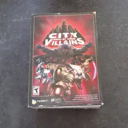 City of Villains PC Game Complete Box Set – NCSoft Cryptic Studios MMORPG (2005)