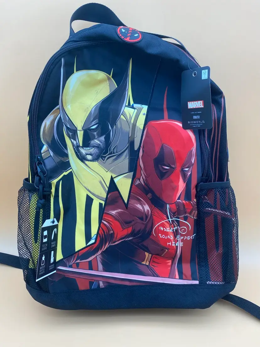 Marvel Studios Deadpool & Wolverine Full-Size Backpack - New w/ Tags