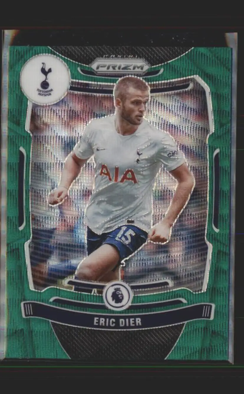 2021-22 Panini Prizm Premier League #154 Eric Dier Prizms Green Wave - (138) - Tottenham Hotspur