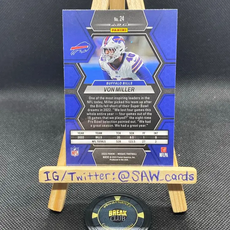 Von Miller 2023 Panini Mosaic Honeycomb Buffalo Bills