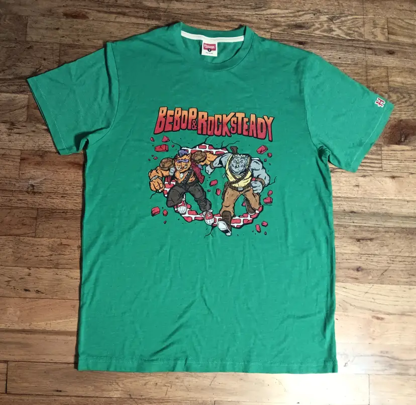 TMNT BeBop & Rocksteady X Homage t-shirt NEW nwot cartoon vintage style
