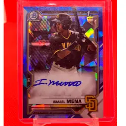 #37 - Ismael Mena 1st Bowman Chrome Sapphire Auto