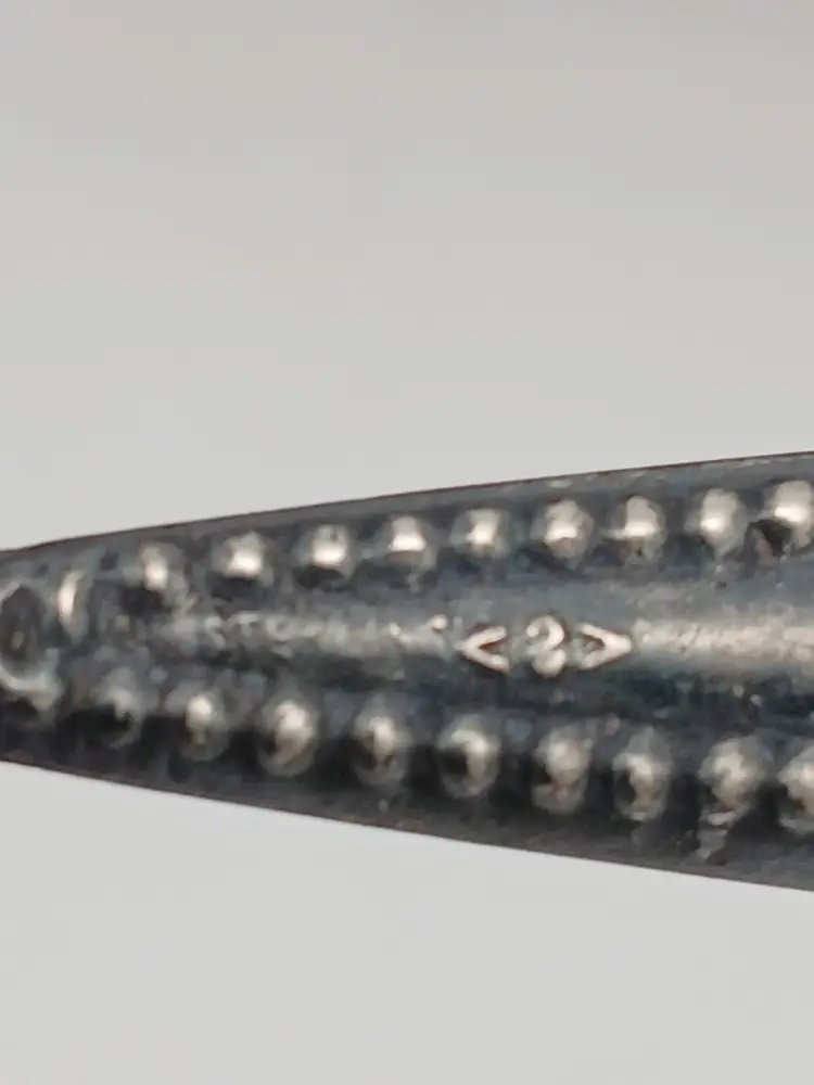 Antique Sterling Silver & Mother of Pearl Manicure Tool – Cuticle Pusher – Edwardian Vanity Grooming