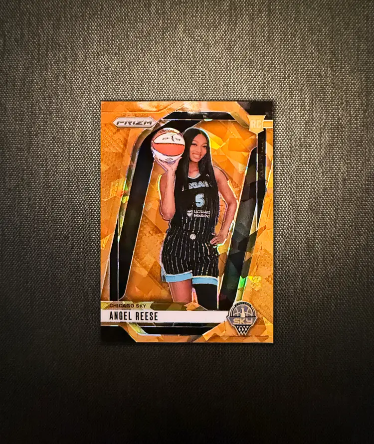 CS4 - Auc-18 / Angel Reese - 2024 Panini Prizm WNBA - Orange Ice Prizm / #147