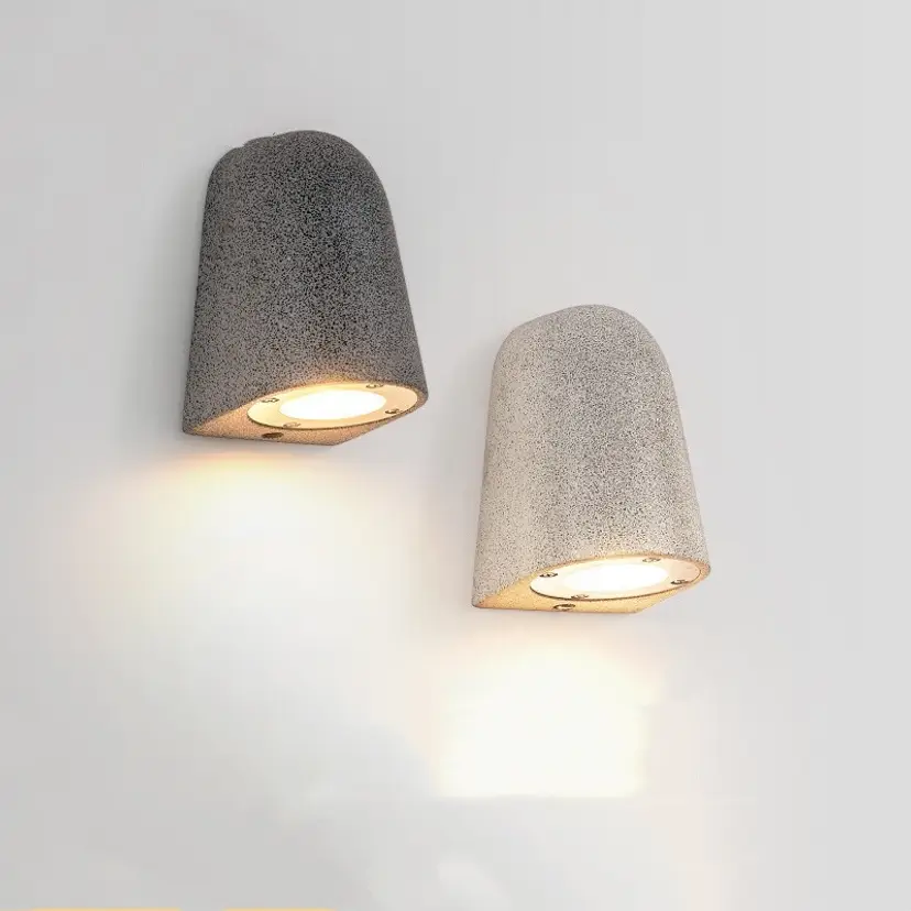 Cement Wall Lamp Outdoor Waterproof Decorative Horseshoe Lamp